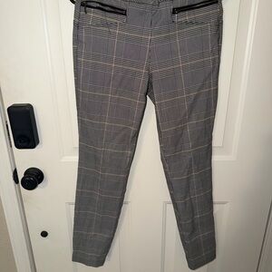 Kohl's Women's Gray Plaid Ankle Pants